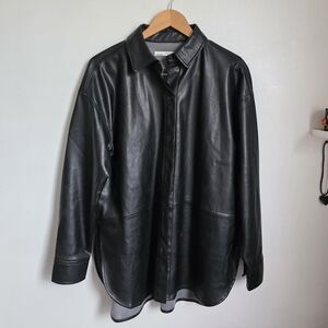 Pull&Bear Black Leather Jacket